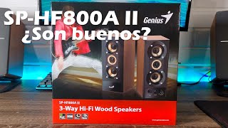 ¿Parlantes baratos suenan bien  Genius SP HS800A II Review en español [upl. by Susejedairam]