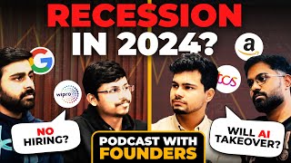 Is Tech Recession ending in 2024  Founders Talking about hiring AI resume and How to get a job🚀 [upl. by Philpot]