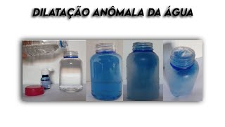 Experimentando Dilatação anômala da água  Anomalous expansion of water [upl. by Eiggep106]