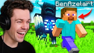 I Taught BEN AZELART How To Play Minecraft [upl. by Sheline474]