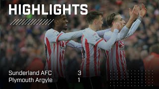 Jack Clarke Scores Again  Sunderland AFC 3  1 Plymouth Argyle  EFL Championship Highlights [upl. by Ilzel]