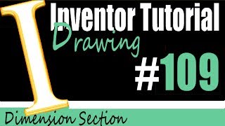 109 Inventor Drawing Tutorial Ordinate Dimensioning [upl. by Rus]