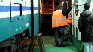 Railway ferry arriving at Messina Marittima [upl. by Eylrac868]