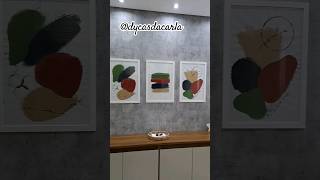 Diy Como fazer Quadros para Sala Carla Oliveira [upl. by Icram]