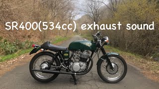 SR400534cc exhaust sound [upl. by Regni]