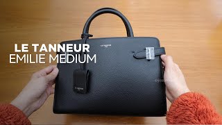 Unboxing túi Le Tanneur Emilie size Medium 🖤 Màu đen cổ điển [upl. by Wack]