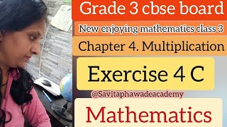 grade 3 cbse maths  chapter 4 multiplication  exercise 4 C  new enjoying mathematics class 3 [upl. by Alekin]