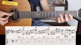 The Easiest Blues on Acoustic Guitar  Beginner Friendly [upl. by Diva468]