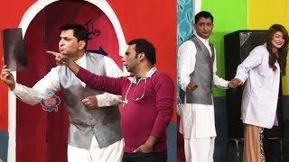 Amjad Rana and Azeem Vicky Stage Drama Siyasi Hospital Comedy Clip 2020  New Stage Drama [upl. by Cresa]