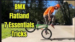 7 Essential Flatland BMX Tricks for Beginners Recommended by Pro rider JeanWilliam “Dub” Prevost [upl. by Ala]