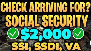 IMPORTANT UPDATE 2000 STIMULUS CHECK ARRIVING FOR EVERY SENIORS ON SOCIAL SECURITY SSI amp SSDI [upl. by Shelton]