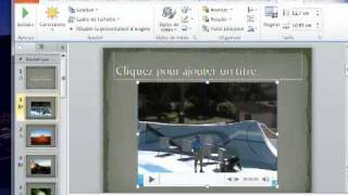 Insertion dune vidéo à partir dun fichier local dans PowerPoint 2010 [upl. by Deidre886]