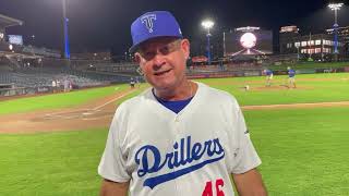 Drillers manager Scott Hennessey analyzes homestandopening win over Cardinals [upl. by Idnar993]