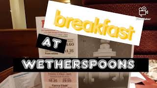 Breakfast review at wetherspoons Durham [upl. by Sidnac196]