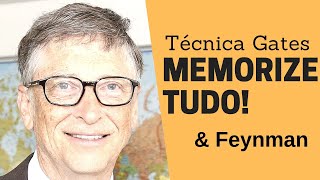 MEMORIZAÇÃO  O truque de Bill Gates para memorizar o que você lê  Técnica Feynman [upl. by Lucien]