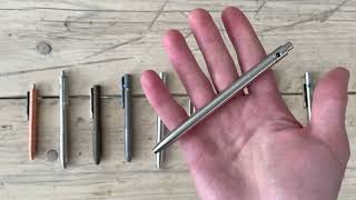 Machined pens Bigidesign Tactile Turn Autmog Urban Survival Gear and Billetspin [upl. by Einnob]