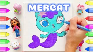 Gabbys Dollhouse Colouring MerCat [upl. by Berlinda306]