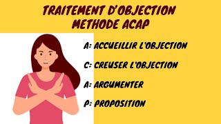 Traitement dobjection méthode ACAP [upl. by Otipaga]