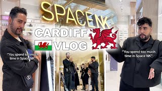 WE OPENED A STORE SpaceNK Wales Store Opening Vlog 💜🖤 The Welsh Twins [upl. by Syla]