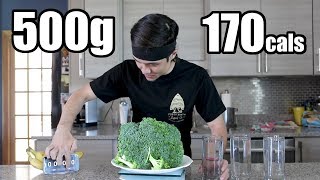 500g Raw Broccoli Challenge DESTROYED [upl. by Nibla996]