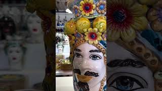 Testa di Moro  Head Vases in ceramica siciliana di Caltagirone [upl. by Binny97]