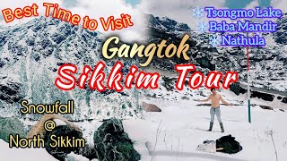 Best Time To Get Snow NorthSikkim Gangtok।Gangtok tourist placesHow to Make permit [upl. by Jordison]