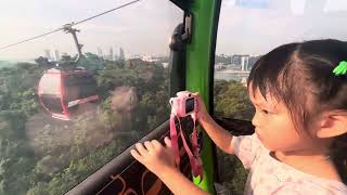 The En’s First Cable Car ride in Singapore 1 [upl. by Mauricio326]