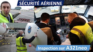 Inspection dun Airbus A321neo par les experts de la DGAC  contrôle moteurs visite des soutes [upl. by Assirroc400]