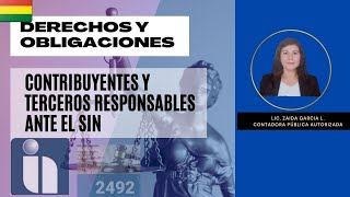 Conoce tus DERECHOS y DEBERES como contribuyente de IMPUESTOS en BOLIVIA [upl. by Mukerji]