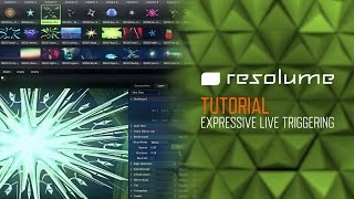 Resolume Arena amp Avenue Tutorial Expressive Live Triggering [upl. by Navak]