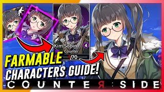 CounterSide  Farmable Employee Characters Guide  Where To Farm Farmable Employees [upl. by Atenek912]