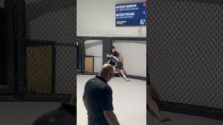 Double leg off the cage Female black belts [upl. by Annirak]