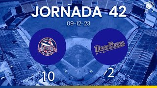 Jornada 42 Resumen del Tiburones de La Guaira 10 vs Navegantes del Magallanes 2 del 9122023 [upl. by Ynhoj]