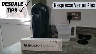 How to Descale Nespresso Vertuo Plus Machine  Descaling Tips and Instructions Video  Krups [upl. by Shiller154]