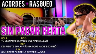 Sin Pagar Renta💔Xavi  Tutorial Guitarra  Acordes🎸 [upl. by Gnourt]