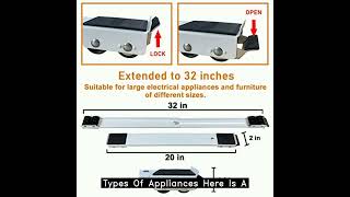 Review Appliance Rollers Heavy DutyMax 32inSecond Generation Extendable Appliance Rollers Mobil [upl. by Nerita512]