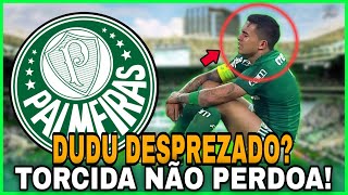 BOMBA DUDU DESPREZADO A FRIEZA DA TORCIDA NO REENCONTRO COM O ÍDOLO NOTÍCIAS DO PALMEIRAS [upl. by Wilma]