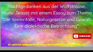 Nachtgedanken aus der Wolfstrasse Vorgeschmack [upl. by Tibbetts]