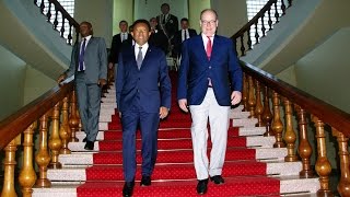 Le Prince Albert II de Monaco à Antananarivo [upl. by Elinad24]