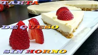 TARTA DE QUESO🍰🍰 PHILADELPHIA O QUESO CREMA SIN HORNO tartas frias en 5 minutos [upl. by Lledrev]