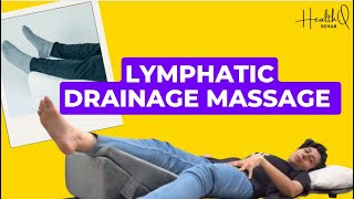 Lymphatic drainage massage on your legs Exercises at home [upl. by Rutherfurd291]