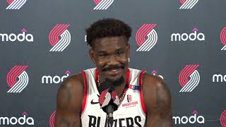 Deandre Ayton Media Availability  2024 Media Day  Portland Trail Blazers [upl. by Kippar]