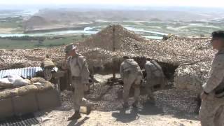 USMC Kajaki Dam Marines Inspect the peaks [upl. by Nrublim]