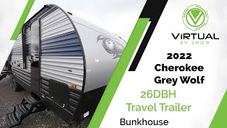 2022 Grey Wolf 26DBH Travel Trailer WalkThrough [upl. by Yekcor]