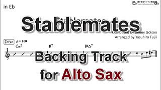 Stablemates  Backing Track with Sheet Music for Alto Sax [upl. by Noraf]