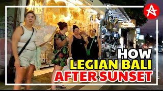 Situation in Legian Bali after sunset  Check it out [upl. by Shrier]