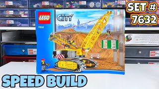 LEGO City quotCrawler Cranequot Speed Build 🏗️ LEGO Set 7632 [upl. by Enirok]