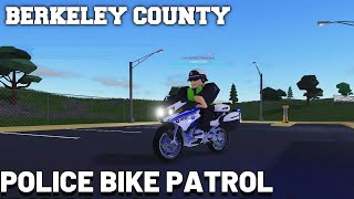 POLICE BIKE PATROL ROBLOX Berkeley County CN [upl. by Rramo]