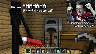 Aku Menyamar Sebagai Enderman untuk Membodohi Teman ku di Minecraft [upl. by Dleifxam]