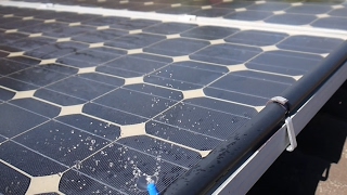 Solar powered solar panel cooler system [upl. by Assenev]